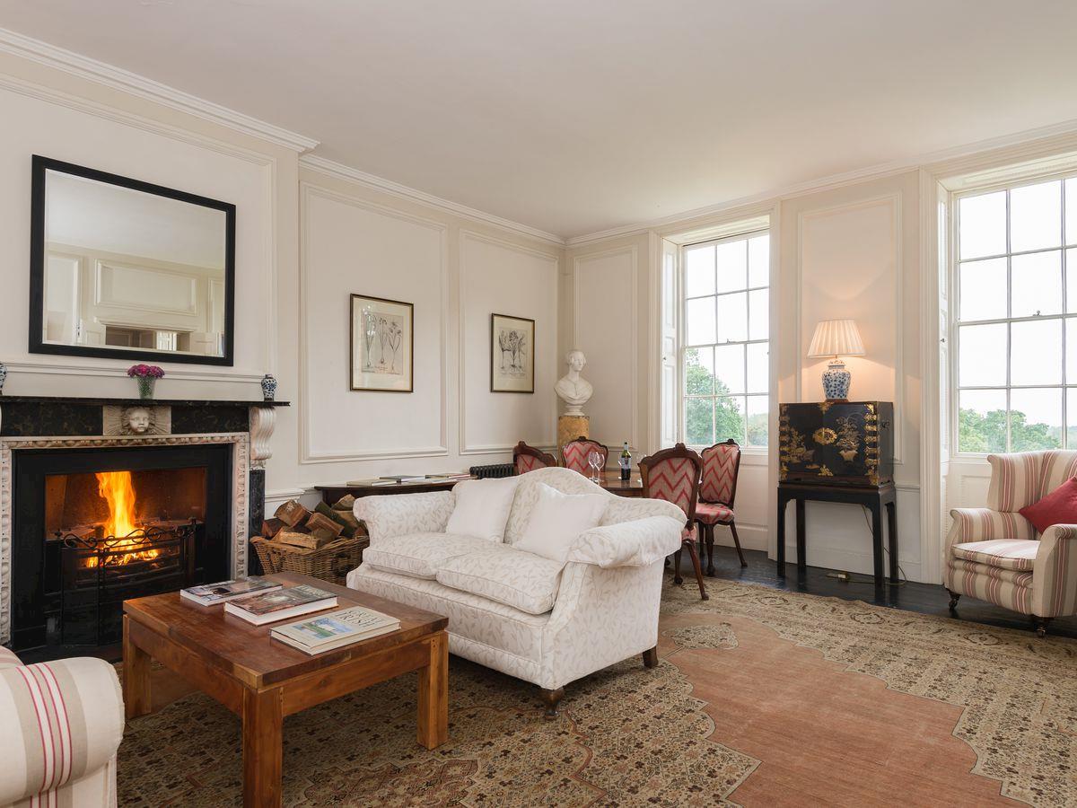 The Long Room with Open Fire